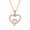 Rose Gold, variant on Aurelle Moissanite Heart Necklace for Women, 925 Sterling Silver with 14K Rose Gold Plated Pendant Necklace, 18 Inch Chain, D Color VVS1 Heart Jewelry Gift for Mom Wife Girlfriend Daughter