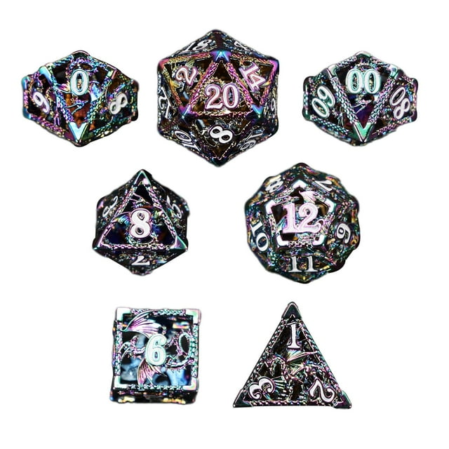 Milaget Polyhedral Big Numbers Game Accessories Party Supply Props Role Playing for Colorful