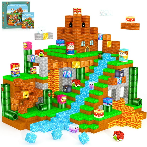 Bloques magnéticos Toy OrzBB, 100 unidades, cubos Montessori