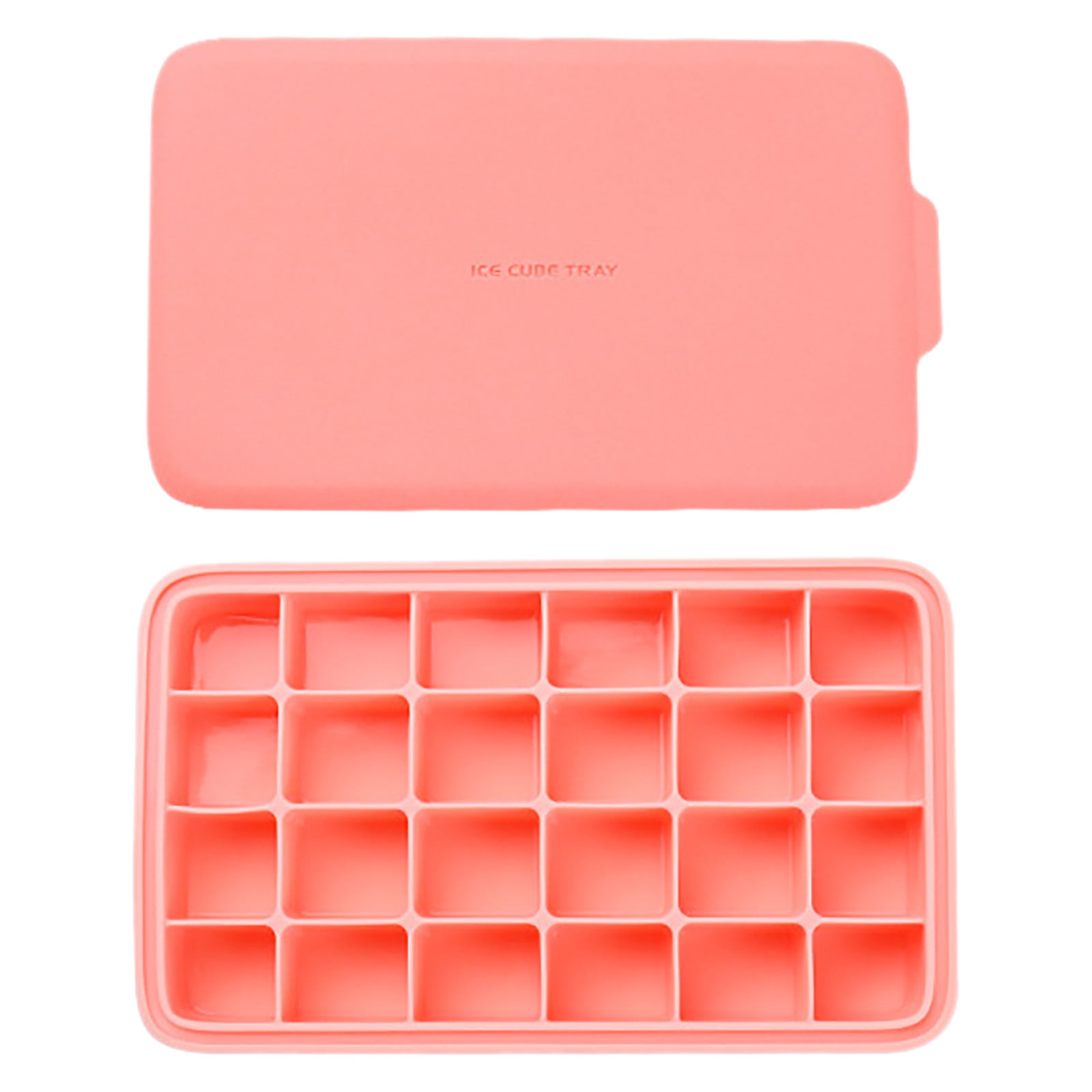 New Ice Cube Tray Easy Pop Out Maker Silicone/Plastic Top Mould Fast Dispatch 