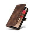 thumbnail image 2 of Allytech Galaxy S23 Ultra Case Wallet, PU Leather Slim Flip Stand Cards Holder Wallet Pocket Magnetic Wallet Case Cover for Samsung Galaxy S23 Ultra - Brown, 2 of 3