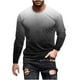 thumbnail image 2 of Blusas y camisas de manga larga con cuello redondo para hombre, blusa informal de manga larga con cuello redondo y estampado, blusa de poliéster para hombre, 2 of 4