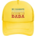 thumbnail image 1 of My Favorite People Call Me Dada Mesh Hat Dad 2024 Mesh Cap Trucker Hat Baseball Cap, 1 of 7