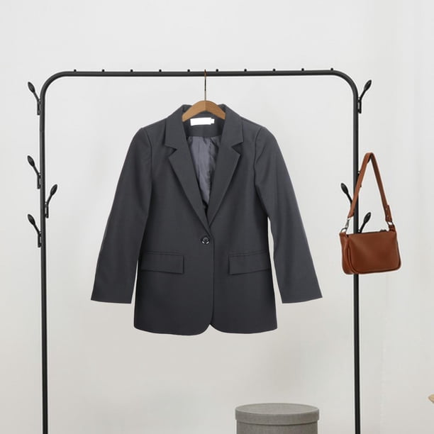 Trajes informales para mujer abrigo de manga larga frente abierto prendas de vestir femeninas chaquetas de oficina de trabajo elegantes para negocios , l L Salvador Dali Chaqueta informal para mujer