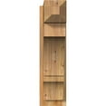 thumbnail image 2 of Ekena Millwork 8"W x 22"D x 30"H Balboa Rough Sawn Craftsman Outlooker, Western Red Cedar, 2 of 4