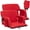 Red, variant on Set of 2 Extra Wide Stadium Seats, 6-Position Reclining Back, Padded Cushion, Cup Holder, Pockets, Anti-Slip, Bleacher Chair for Outdoor Sports, Events