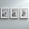 thumbnail image 4 of Animals Taking a Bath Abstract Funny Canvas Painting Print Wall Art for Living Room Bathroom Decoration Frameless, 4 of 7