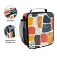thumbnail image 2 of Haosy Line Block Doodle Reusable Lunch Box Men/Women Insulated Lunch Bag for School Picnic Travel, 2 of 6