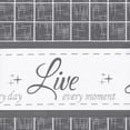 thumbnail image 2 of Achim LLVL14GY12 58 x 14 Po Live&44; Love&44; Rigolo Fenêtre Rideau Valance&44; Gris, 2 of 3