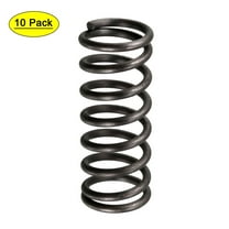 1.2mm Wire Dia 10mm Outer Diameter 25mm Length Compression Spring Black 10Pcs