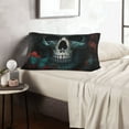thumbnail image 6 of Daiia Butterfly Flower Skull Bedding Waterproof Pillow Protector Zippered Queen – Bed Bug Proof Pillow Encasement-20"x30", 6 of 6