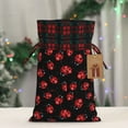 thumbnail image 5 of Wukai Beautiful Red Ladybug Print Christmas Burlap Bags,Drawstring Christmas Burlap Goody Gift Candy Bags Xmas Burlap Treat Bags for Candy Wrapper Xmas Party Favors-Black, 5 of 8