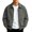 Gray, variant on Mens Track Bomber Jackets Laydown Collar Full Zip Side Pockets Elastic Cuff Golf Coat Daily Comfort Stylish Outerwear Casual Tops