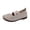 Beige, variant on Womens Ballet Flats Mesh Knit Floralted Washable Buckle Walking Flats Comfortable Quick Dry Nurse Shoe Running Sneakers with Arch Support Beige 40(US-8)