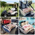 thumbnail image 6 of Golf Cart Seat Covers for 2 Seater,Pink Mushroom Microfiber Cart Seat Towel Blanket,Spring Botanical Elegant Summer Floral Absorbent Breathable Non Slip Bench Seats Protector for Golf Course 51"x31", 6 of 9