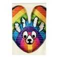 thumbnail image 2 of PHYHOO  Paw Print Rainbow Pride Garden Flag  Double Sided, LGBTQ+ Community Progress Welcome Yard Outdoor Flag Stripes White, 2 of 6