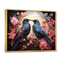 thumbnail image 2 of Designart "Fantasy Royalty Among Crows I" Animals Floater Framed Wall Art Print, 2 of 7