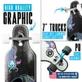 thumbnail image 4 of 38" Drop-Through Longboard Cruiser – Maple Deck, 70mm PU Wheels, ABEC-9 Bearings – Madd Gear Black White, 4 of 9
