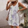 thumbnail image 6 of YuXingFu Moomoo Dresses for Women Mid-Length V-Neck Plus Size Womens Dress Sleeveless with Pocket Casual Summer Green L, 6 of 7