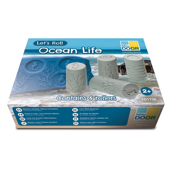 Yellow Door Let's Roll, Ocean Life Rollers, Set of 6