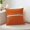 thumbnail image 2 of Unique Bargains Set of 2 Soft Throw Pillow Covers with Cute Embroidery Orange, 2 of 7