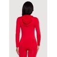 thumbnail image 4 of Women's Drawstring Hooded Zip Front Track Jacket, 4 of 4
