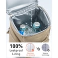 thumbnail image 4 of Mochila enrollable Cooler TOURIT, 36 latas, a prueba de fugas, negra, 4 of 7
