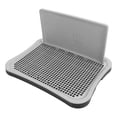 thumbnail image 1 of Dog Potty, Chew Resistant Plastic Mesh Design Easy Cleaning Dog Training Toilet with Wall Column Removable 51x38x6cm Portable Pet Training Tray for Small and Medium Dogs, 1 of 7