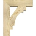 thumbnail image 3 of Ekena Millwork 4"W x 18"D x 22"H Merced Block Rough Sawn Bracket, Douglas Fir, 3 of 25