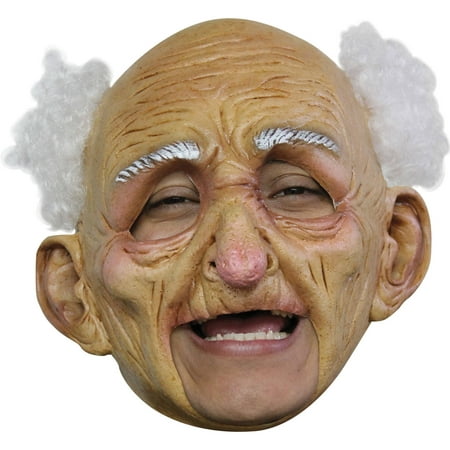 Oldman Deluxe Chinless Latex Mask Adult Halloween Accessory
