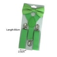 thumbnail image 4 of Tirantes ajustables para niños Perfecl con pajarita Verde brillante, 4 of 8