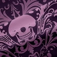thumbnail image 5 of Salmon Violet Damask Curtains & Drapes Antique Victorian Baroque Blackout Curtains,Vintage Floral Window Curtains Exotic Sugar Skull Gothic Bone Skeleton Bohemian Decor,Dark Purple, 5 of 6