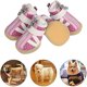 thumbnail image 1 of Zapatos para perros, 4 botas protectoras reflectantes antideslizantes con correa ajustable para perros pequeños y medianos, fáciles de poner, protección para las patas del perro (n.° 1, rosa), 1 of 5