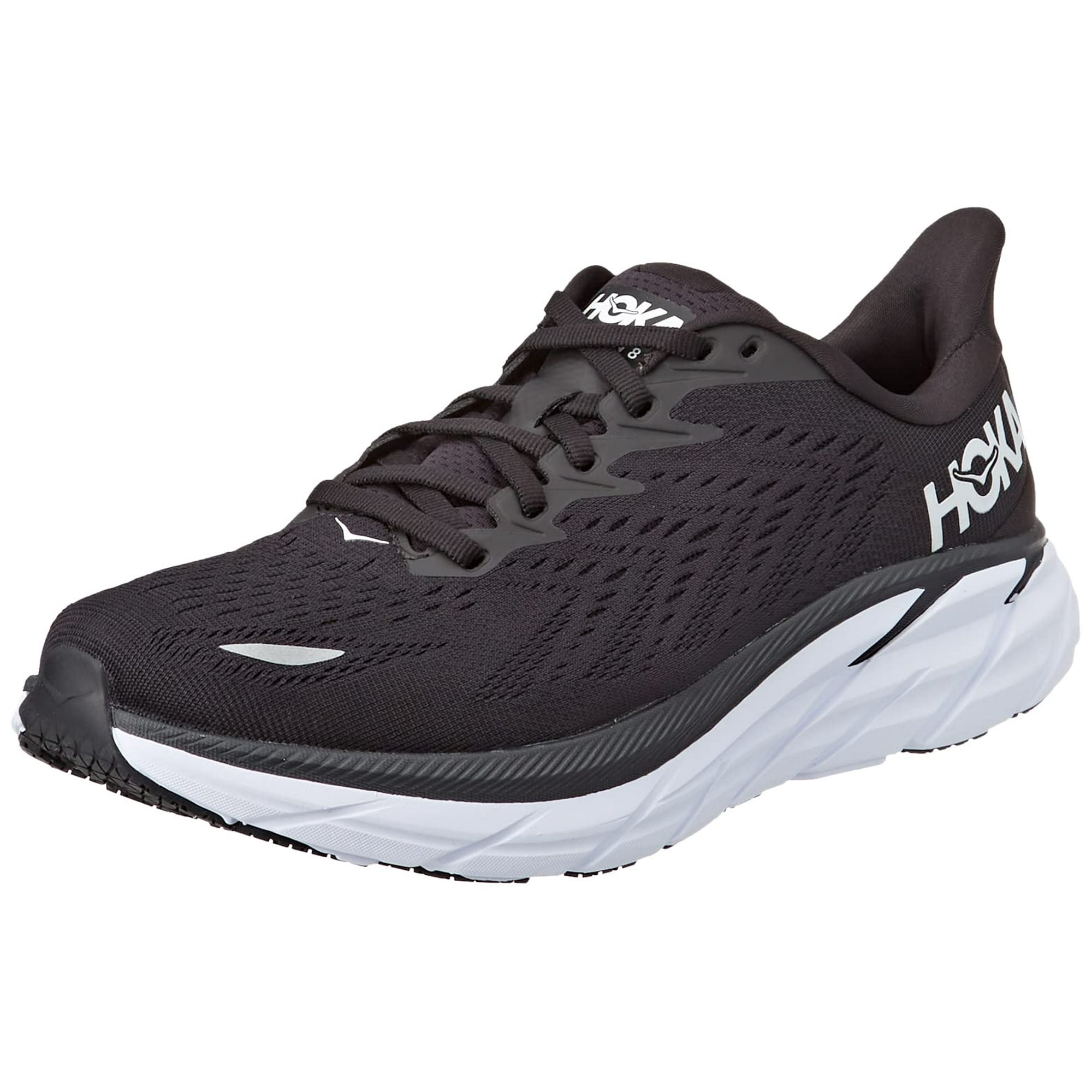 HOKA ONE ONE Bondi 8 Wide Womens Shoes Size 9.5 Color Black White Walmart