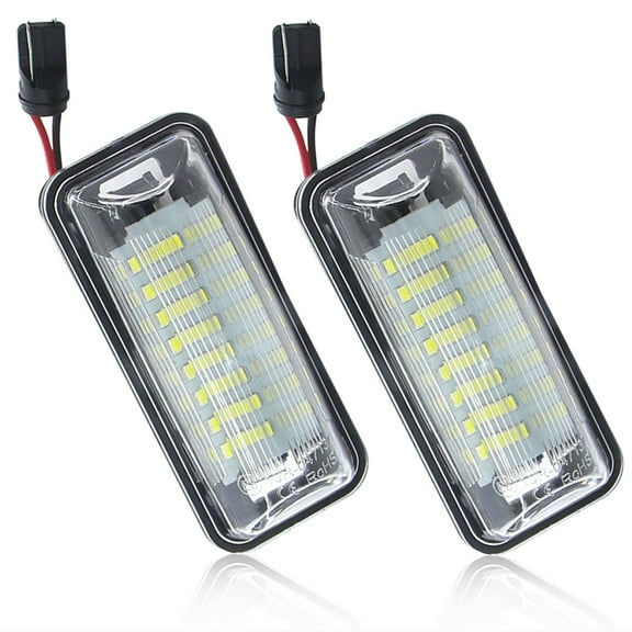 LED License Plate Light Tag Lamp Assembly Replacement For 2013-2020 Subaru Forester Legacy, DC12V 6000K White, Pack of 2