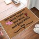 thumbnail image 5 of Felpudo divertido de bienvenida para interiores y exteriores | Alfombra antideslizante para porche y entrada | Tapete decorativo de 60 x 40 cm para dormitorio, patio, garaje y baño, 5 of 6