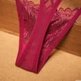 thumbnail image 5 of HAOTAGS Thong for Women,Low Waist Adjustable Waist Moisture-Wicking Lingerie Thongs Panties Wine Free Size, 5 of 7
