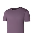 thumbnail image 6 of TEAJOPSUU Men's Slim Fit T-Shirt Stretchy Solid Color Breathable Short Sleeve Tee for Gym & Workout Purple, 6 of 6