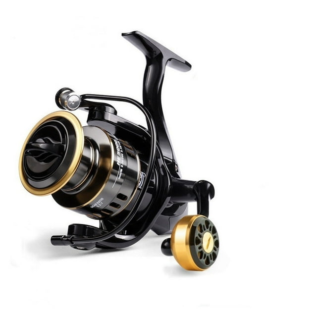 All Metal Fishing Reel 5.2:1 Metal Reel Cup15Kg Max Drag Power Spinning Wheel Fishing Coil Shallow Spool ,Rigid Aluminum Skeletal Frame