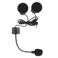 thumbnail image 3 of Motorcycle Helmet Headset Speakers Support Hands Free Call Stereo Bluetooth 800mAh IP67 Waterproof Headphone, 3 of 5
