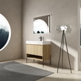 thumbnail image 4 of 36" Vanity Set with Single Resin Sink and 2-Door Modern Cabinet in Oak, Easy to Clean and Assemble for Bathroom, 4 of 7