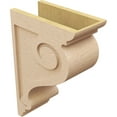 thumbnail image 5 of 7"W x 14"D x 21"H Classic Scroll Rough Cedar Woodgrain TimberThane Corbel, Primed Tan, 5 of 6
