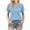 Blue, variant on Uner 10$!Summer Plus Size Tops for Womens 2025 Fashion Loose Casual Short Sleeve Crew Neck Solid Casual Blouse T-shirt Tunic