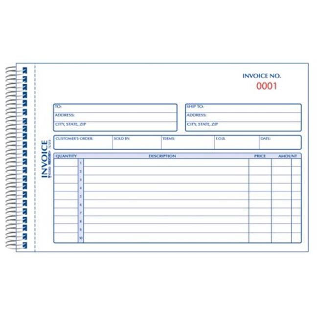 RediformBlueline 7L721S Carbonless Duplicate Invoice Book 50.5 x 7