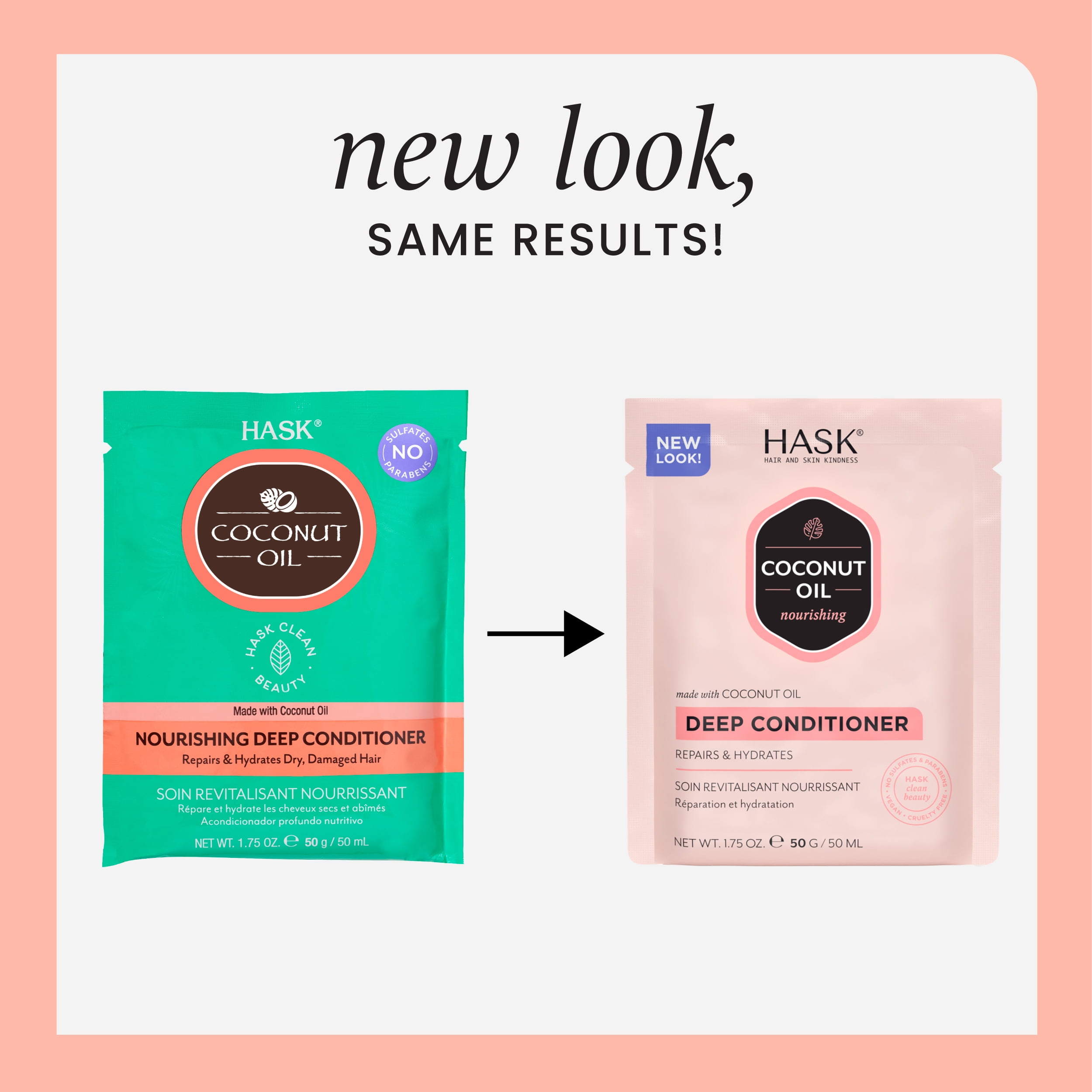 Hask Coconut Oil Nourishing Deep Conditioner Packet 1.75oz  (图3)