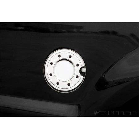 99-06 Silverado/Sierra/00-06 Suburban/Tahoe/YUKON Chrome/Black Fuel Tank Door Cover
