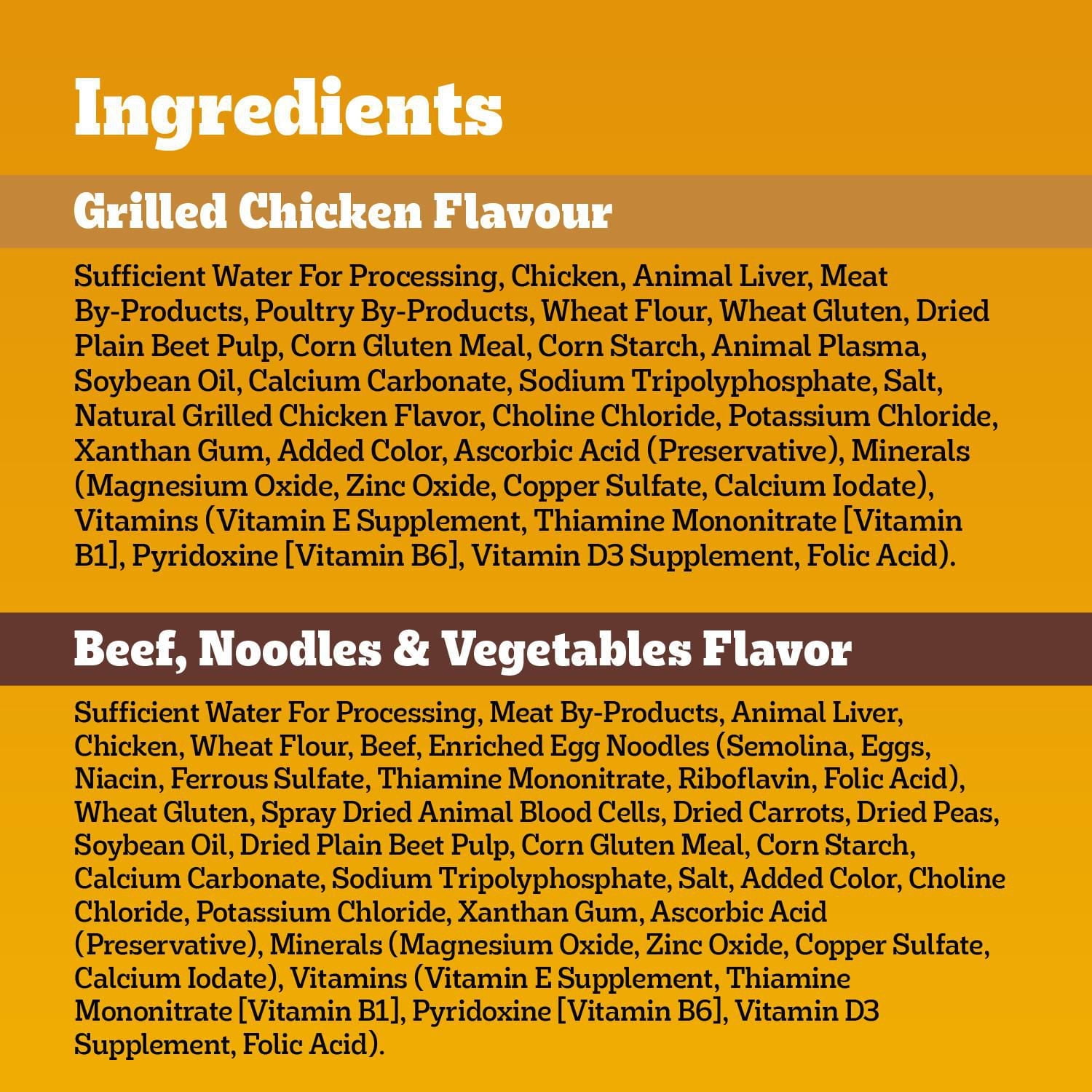 Pedigree Adult Wet Dog Food Choice Cuts in Gravy Beef, Noodles & Vegetable and Grilled Chicken Flavour Pouch Variety Pack, 8x100g