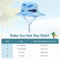 thumbnail image 6 of American Trends UPF 50+ Baby Boy Sun Hat Sun Protective Cute Wide Brim Summer Kids Beach Bucket Hats Toddler Sun Hats for Girls Boys, 6 of 6