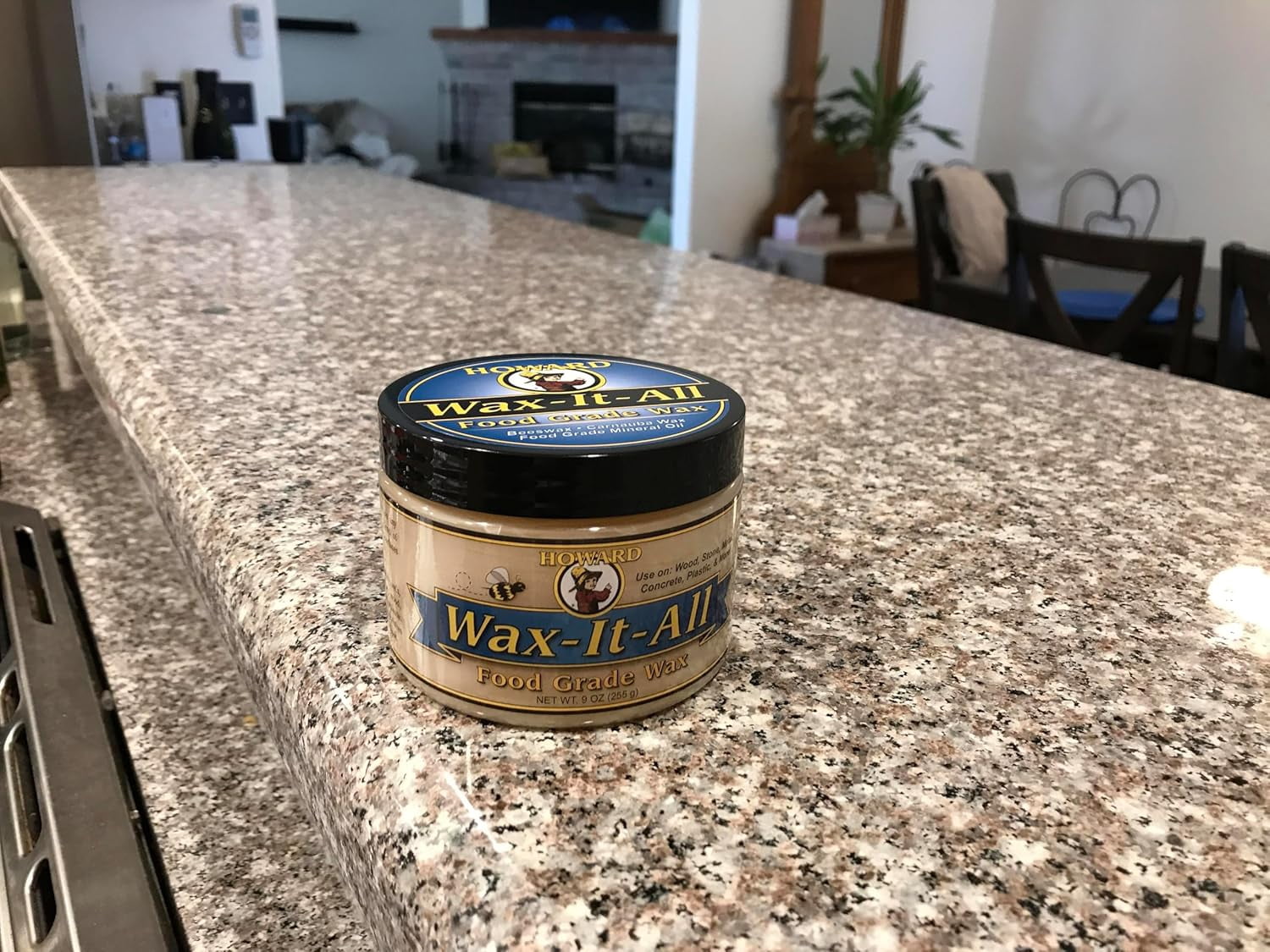 WAX-IT-All - Protective Food-Grade Wax, Beeswax Wood Polish: Beautifies and Extends the Finish of Surfaces, Food Grade Beeswax Ideal for Wood, Stone, Metal, Cement, Paint, Plastics, 9 Fl oz
