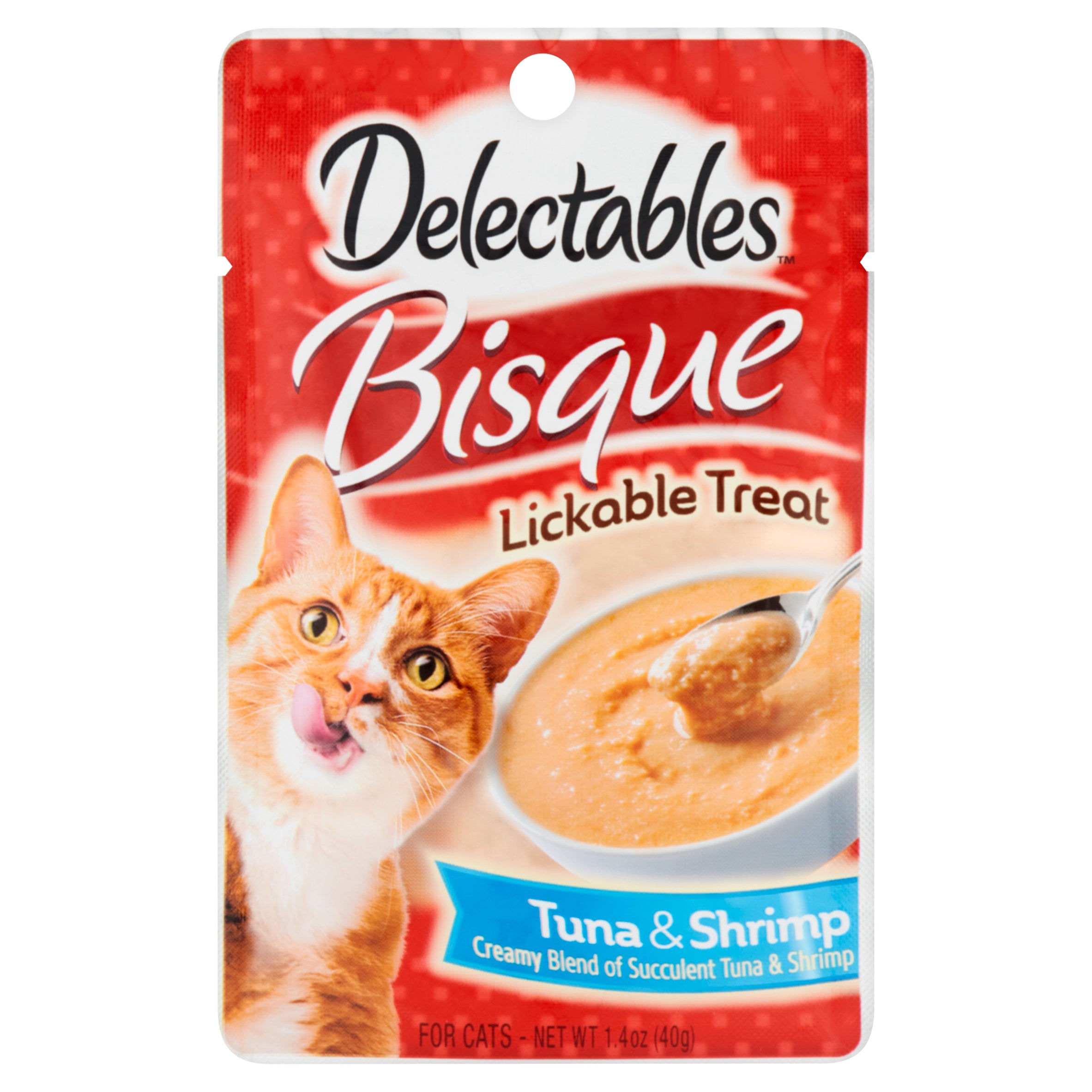 Delectables Lickable Treat Bisque Tuna & Shrimp, 1.4oz by The Hartz Mountain Corporation